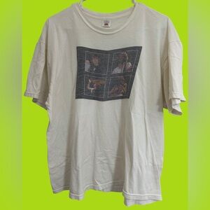 ASIA 1982 Band Tour Fruit of the Loom White T-shirt Size XL 23W X 25L Vintage